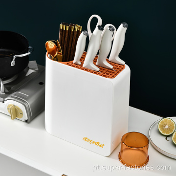 Porta-faca de secagem de cozinha com design moderno e novo